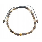 Bracelet Glitter - Labradorite, Pierre de Lune et Plaqué Or