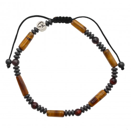 Bracelet Protect - Hématite, Oeil de Tigre, Oeil de Taureau