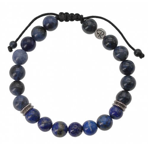 Bracelet Evolve - Dumortièrite, Sodalite et Lapis Lazuli