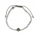 Bracelet Bouddha - Jade Blanc et Argent 925