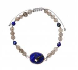 Bracelet Chamuel - Lapis Lazuli, Labradorite et Argent 925