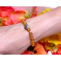 Bracelet Bouddha - Ambre et Argent 925