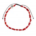 Bracelet Coralie - Corail Rouge et Argent 925