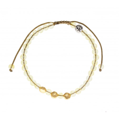 Bracelet Golden Ray - Citrine et Plaqué Or