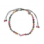 Bracelet Tissé - Tourmaline Colorée