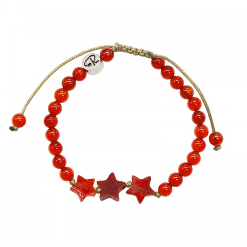 Bracelet Star pour enfant en Cornaline