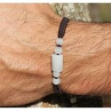Bracelet Viking en jade blanc