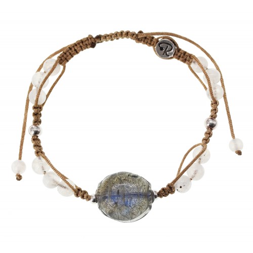 Bracelet Turtle - Labradorite, Pierre de Lune et A925