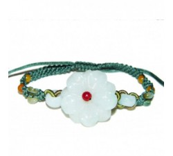 Bracelet Grande Fleur en Jade