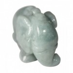 Elephant en jade vert