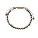 Bracelet Profond en Pyrite