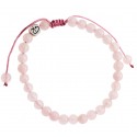 Bracelet Profond en Quartz Rose