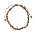 Bracelet Profond en Unakite