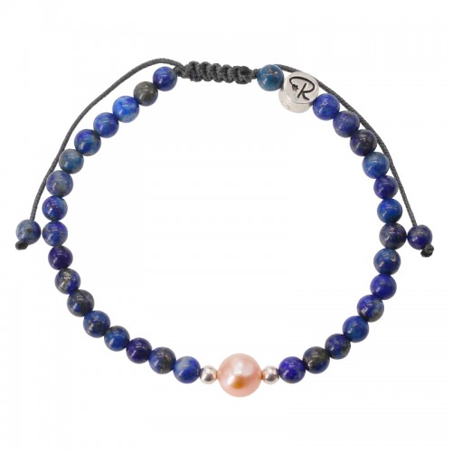 Bracelet Pearl - Lapis Lazuli, Perle de culture et Argent 925