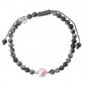 Bracelet Pearl - Quartz Oeil de Chat et perle de culture