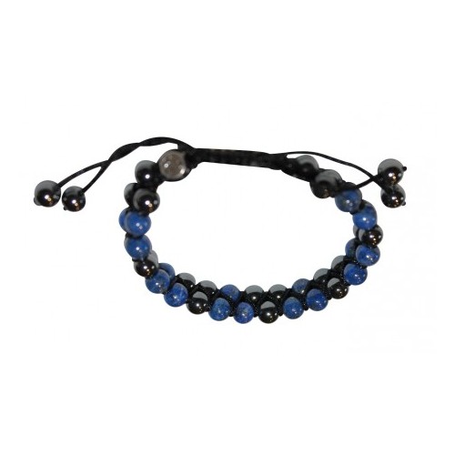 Bracelet New génération Hematite/Lapis Lazuli