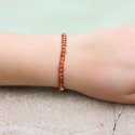 Bracelet - Pierre du Soleil et Plaqué Or