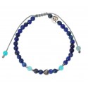 Bracelet Enfant "Joli Coeur" - Lapis Lazuli, Amazonite et Argent 925