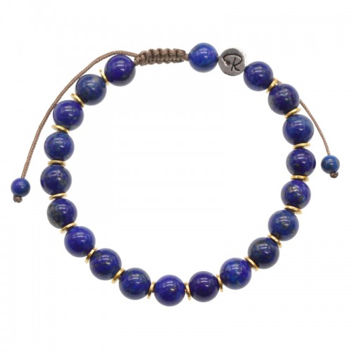 Bracelet Isis - Lapis Lazuli et Plaqué Or