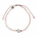 Bracelet Meredith - Quartz Rose, Quartz Aura et Argent 925