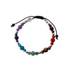 Bracelet Yoga 7 Chakras et Argent