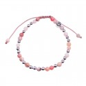 Bracelet Finesse - Opale Rose et Argent 925