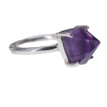 Bague - Améthyste Cristal Brut et Argent 925