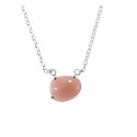 Collier en Pierre de Lune Rose