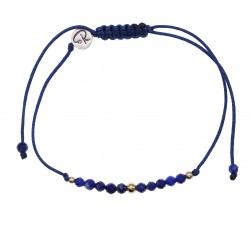 Bracelet Aurum en Lapis lazuli et Argent plaqué or
