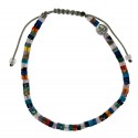 Bracelet Pop Art cylindres multicolores