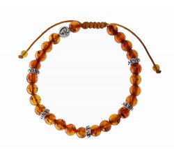 Bracelet Ambre Royal et Argent 925