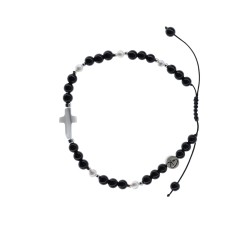 Bracelet Heaven - Onyx, Nacre et Perles de culture