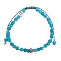 Bracelet Éclosion – Amazonite & Papillon en Argent