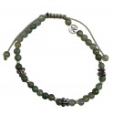 Bracelet Éclosion en Jade & papillon en Argent