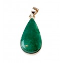 Pendentif Goutte d’Amazonite Vert-Bleu – Élégance Naturelle | Rêve de Jade