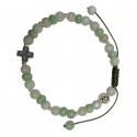 Bracelet Foi en Jade & Croix Hématite | Rêve de Jade Lyon