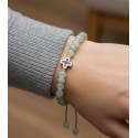 Bracelet Foi en Jade & Croix Hématite | Rêve de Jade Lyon