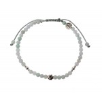 Bracelet Trèfle en Jade et Argent 925