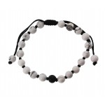 Bracelet en Howlite et Pierre de Lave