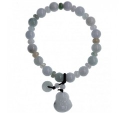 Bracelet de perles en Jade et charms Bouddha