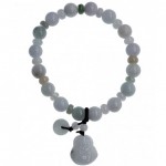 Bracelet de perles en Jade et charms Bouddha
