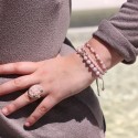 Bracelet Inconditionnel en Quartz Rose et Rhodonite